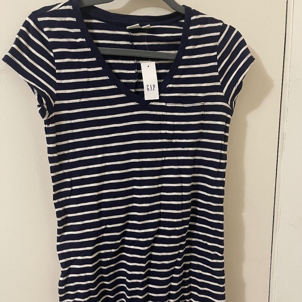 NWT Gap Dress - Blue & White Stripes - Size XS